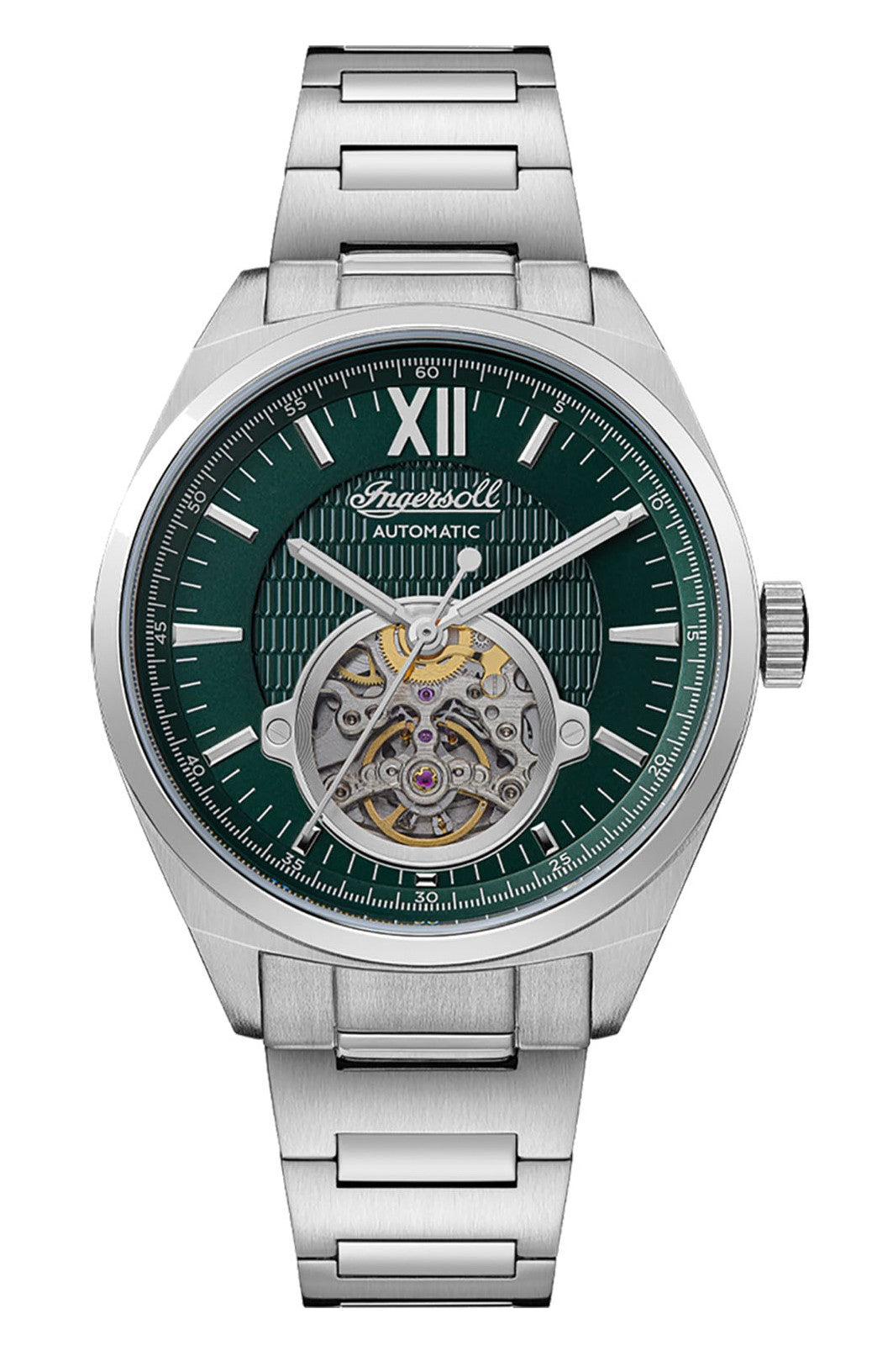 Ingersoll Automatic Green Dial and Stainless Steel Bracelet With Lifetime Warranty Analog Watch - For Gents I10903B
