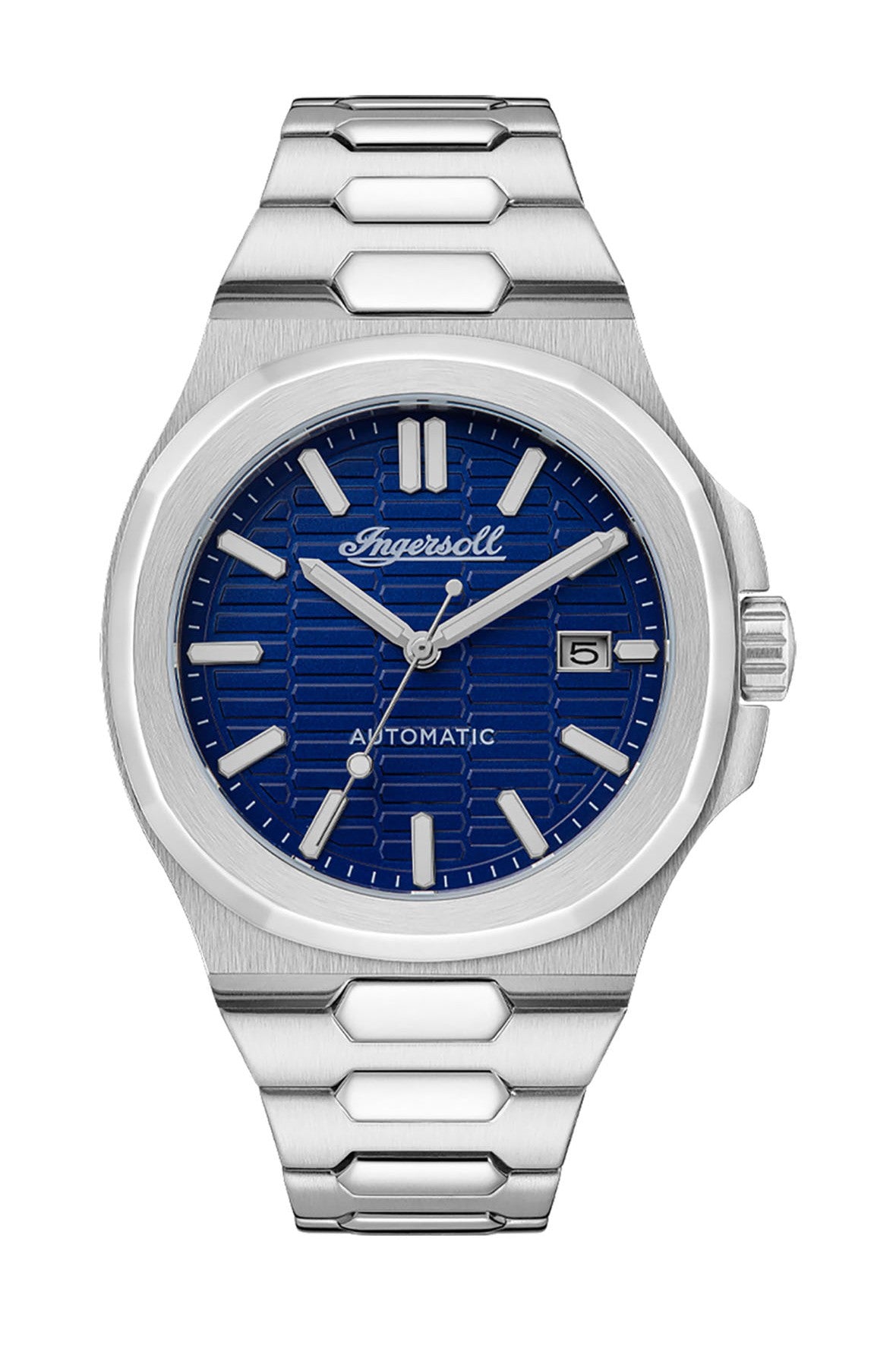 Ingersoll Automatic Blue Skeleton Dial With Lifetime Warranty Analog Watch - For Gents I11801