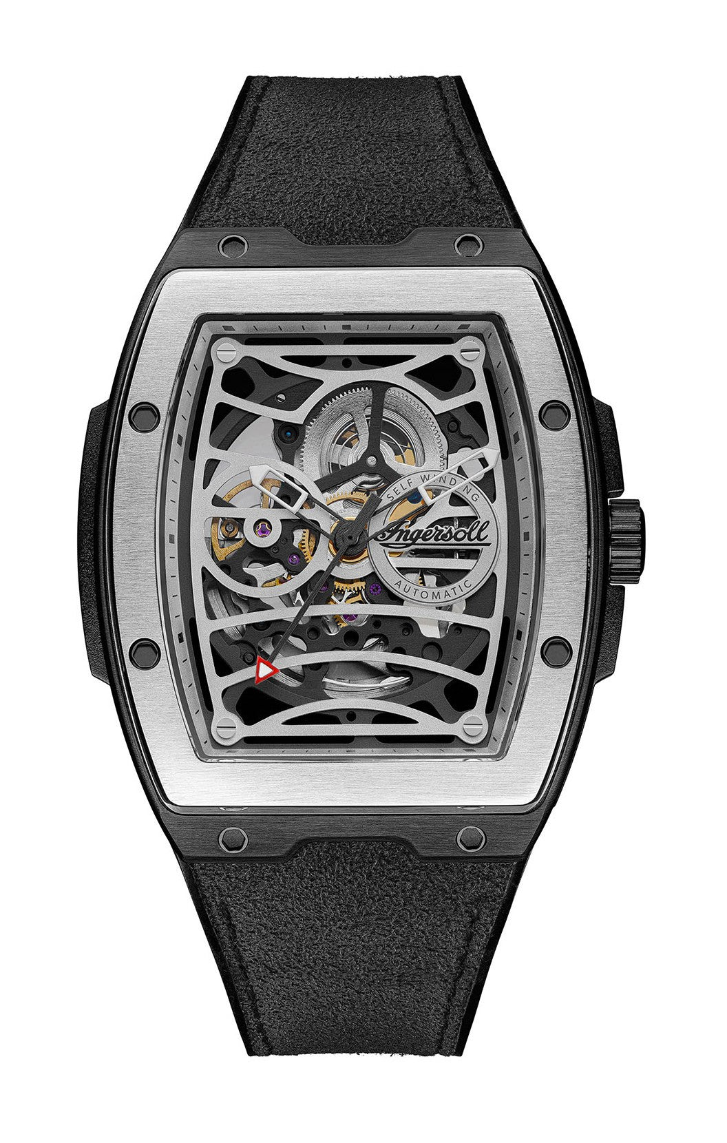 Ingersoll Automatic Silver Skeleton Dial With Lifetime Warranty Analog Watch - For Gents I12306