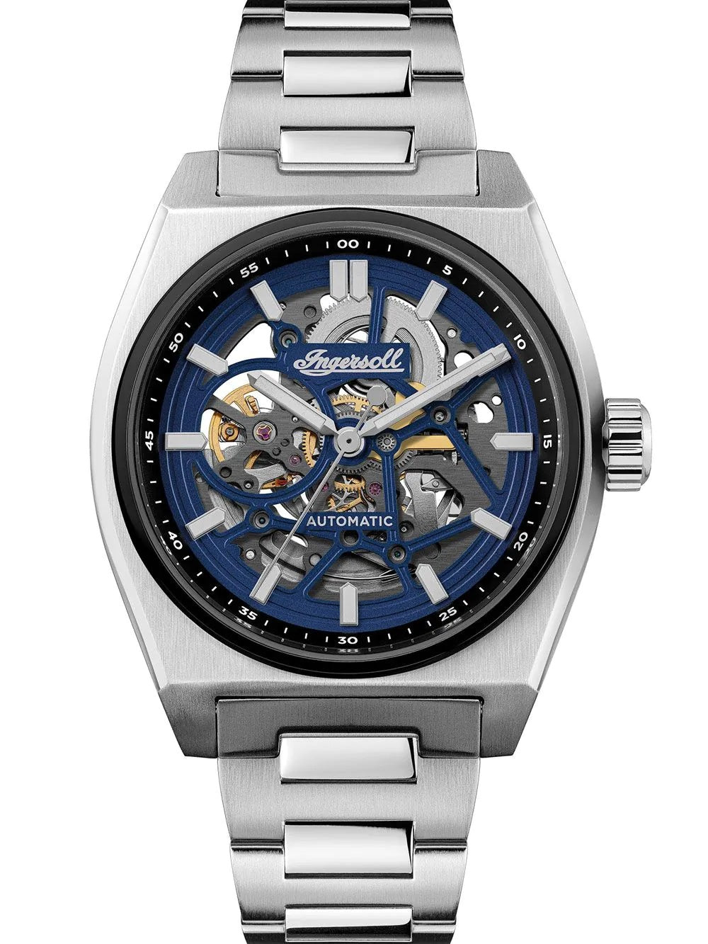 Ingersoll The Vert Automatic Blue Dial With lifetime Warranty Analog Watch - For Gents I14305