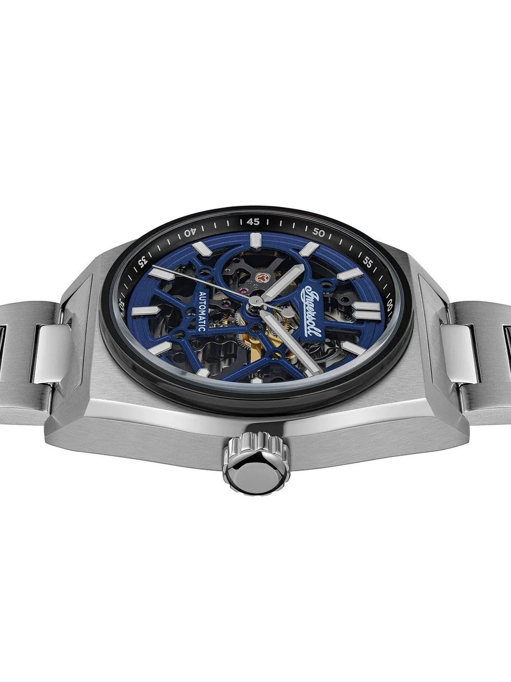 Ingersoll The Vert Automatic Blue Dial With lifetime Warranty Analog Watch - For Gents I14305