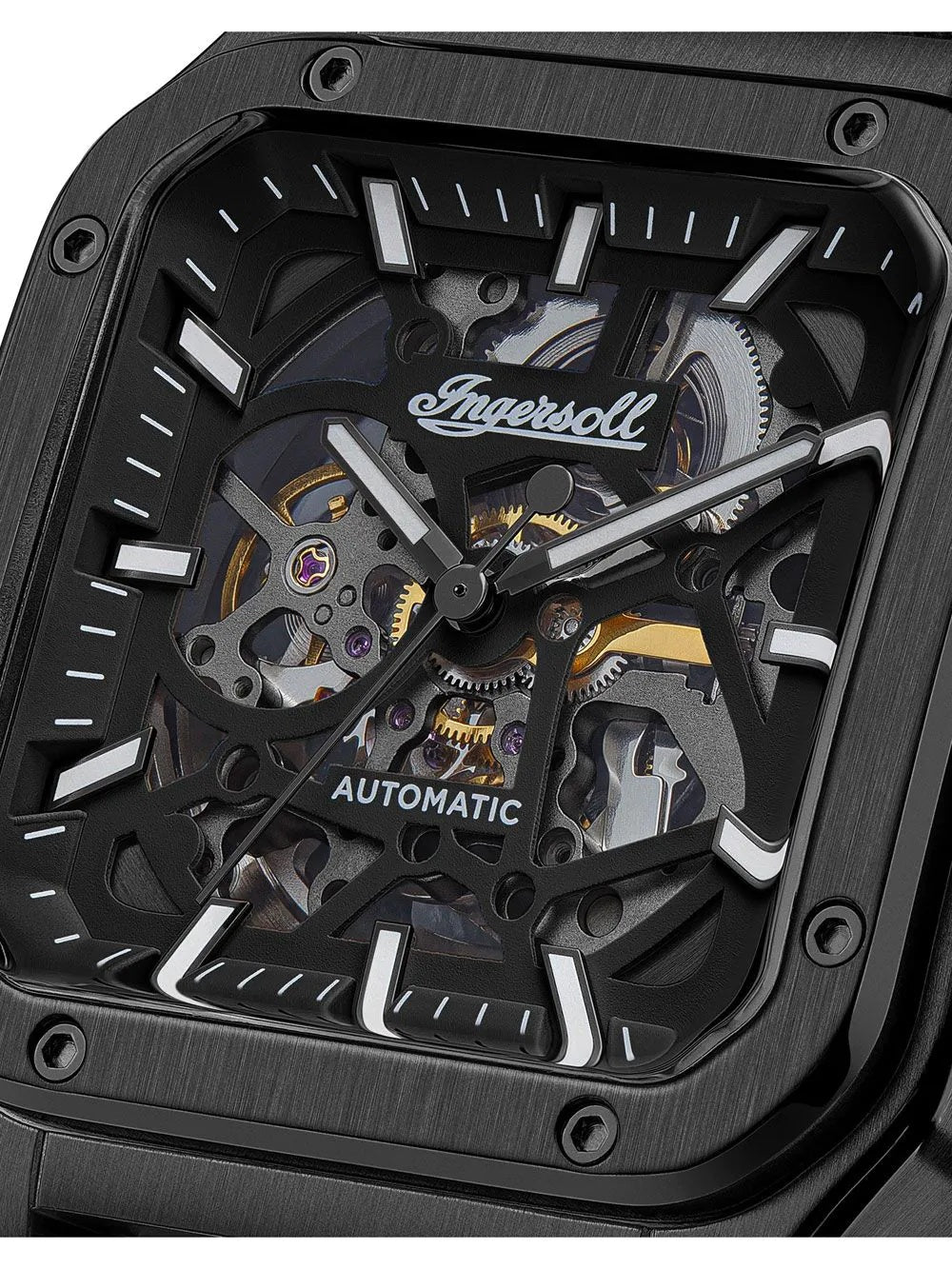 Ingersoll Ollie Automatic Black Dial With lifetime Warranty Analog Watch - For Gents I14504