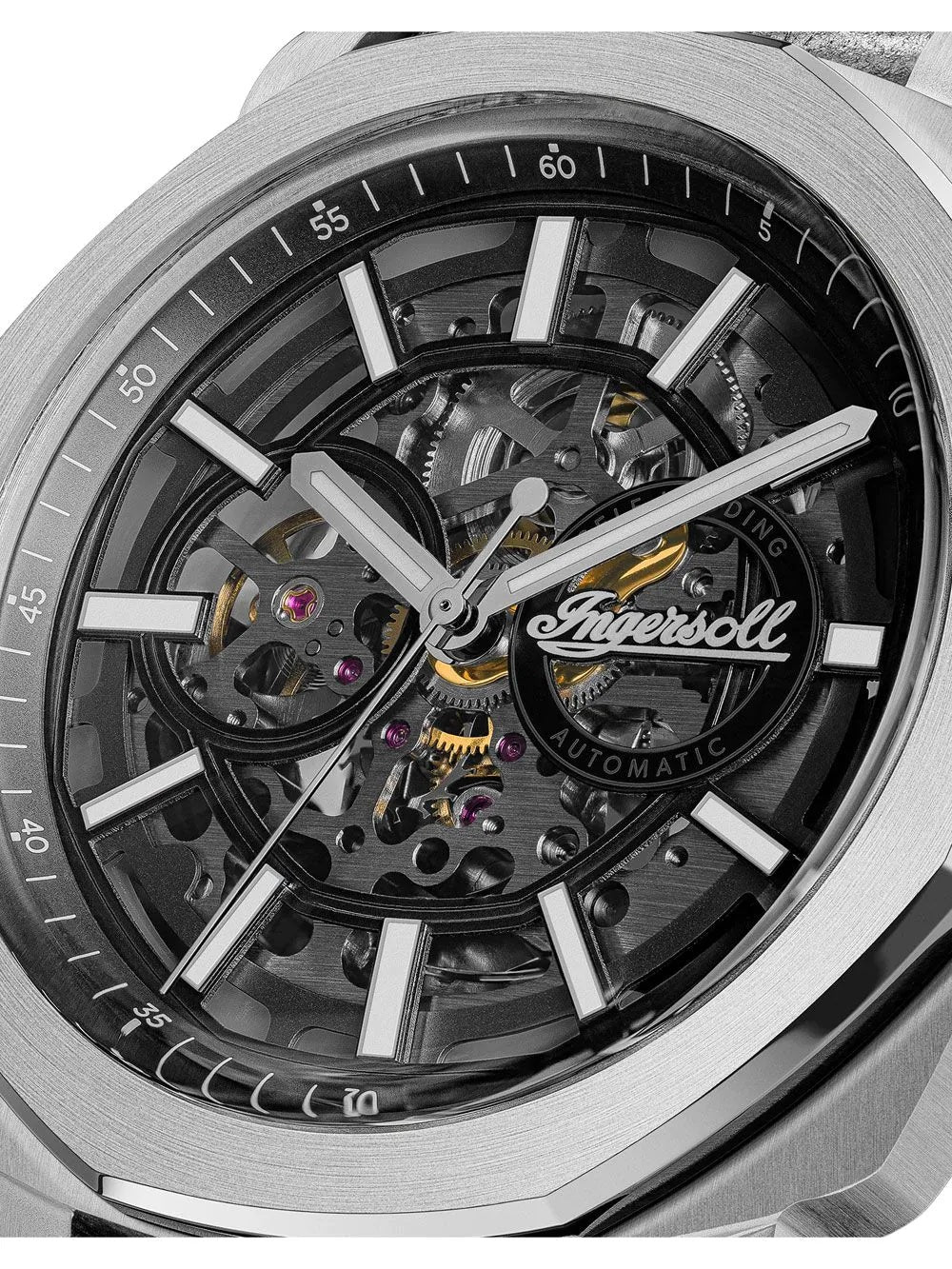 Ingersoll The Outrider Automatic Black Dial With lifetime Warranty Analog Watch - For Gents I16401