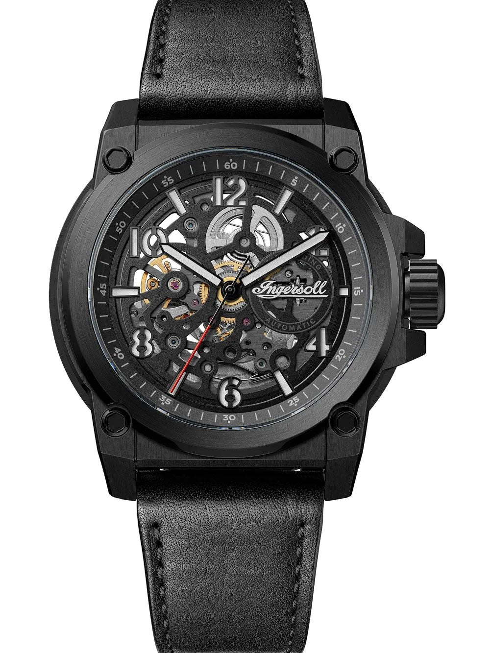 Ingersoll The Anvil Automatic Black Dial With lifetime Warranty Analog Watch - For Gents I16602