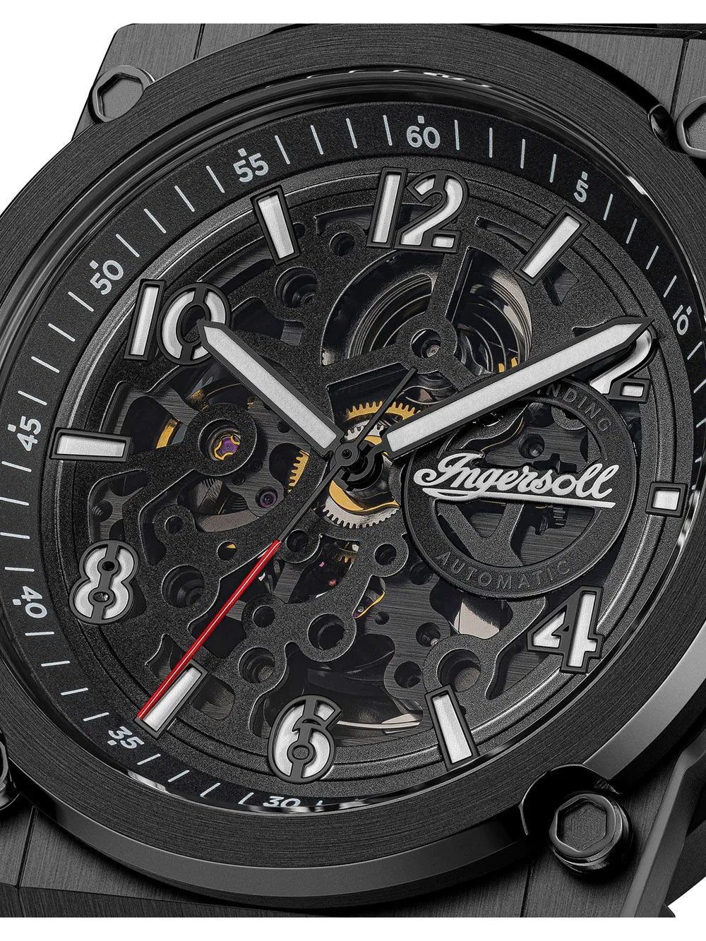 Ingersoll The Anvil Automatic Black Dial With lifetime Warranty Analog Watch - For Gents I16602