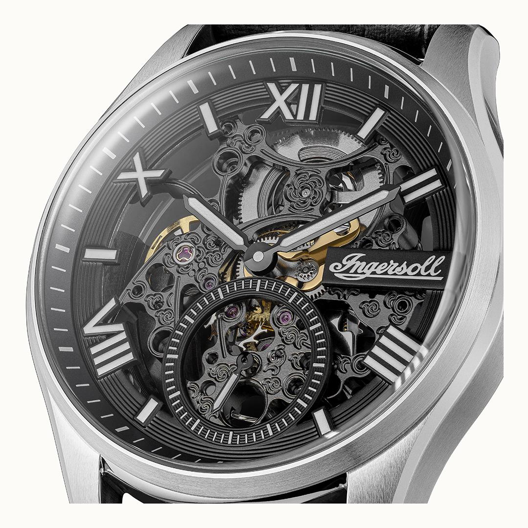 The Maverick Automatic Black Dial With lifetime Warranty Analog Watch - For Gents I17401
