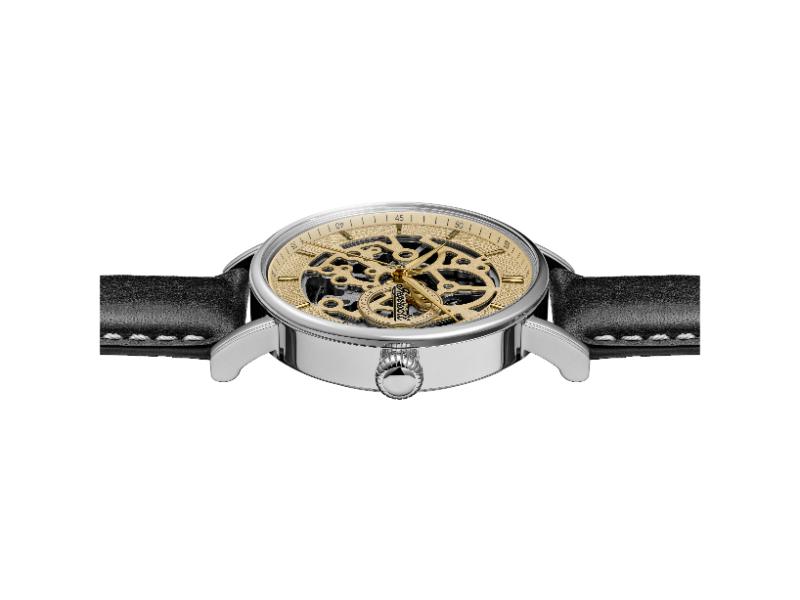 Ingersoll The Prince Automatic Gold Skeleton Dial With Lifetime Warranty Analog Watch - For Gents I18502