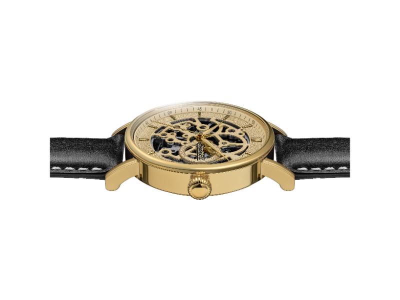 Ingersoll The Prince Automatic Black Skeleton Dial With Lifetime Warranty Analog Watch - For Gents I18504