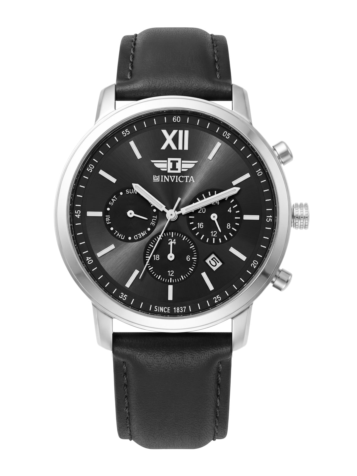I-By Invicta Quartz Black Dial Analog Watch For Gents - IBI26007