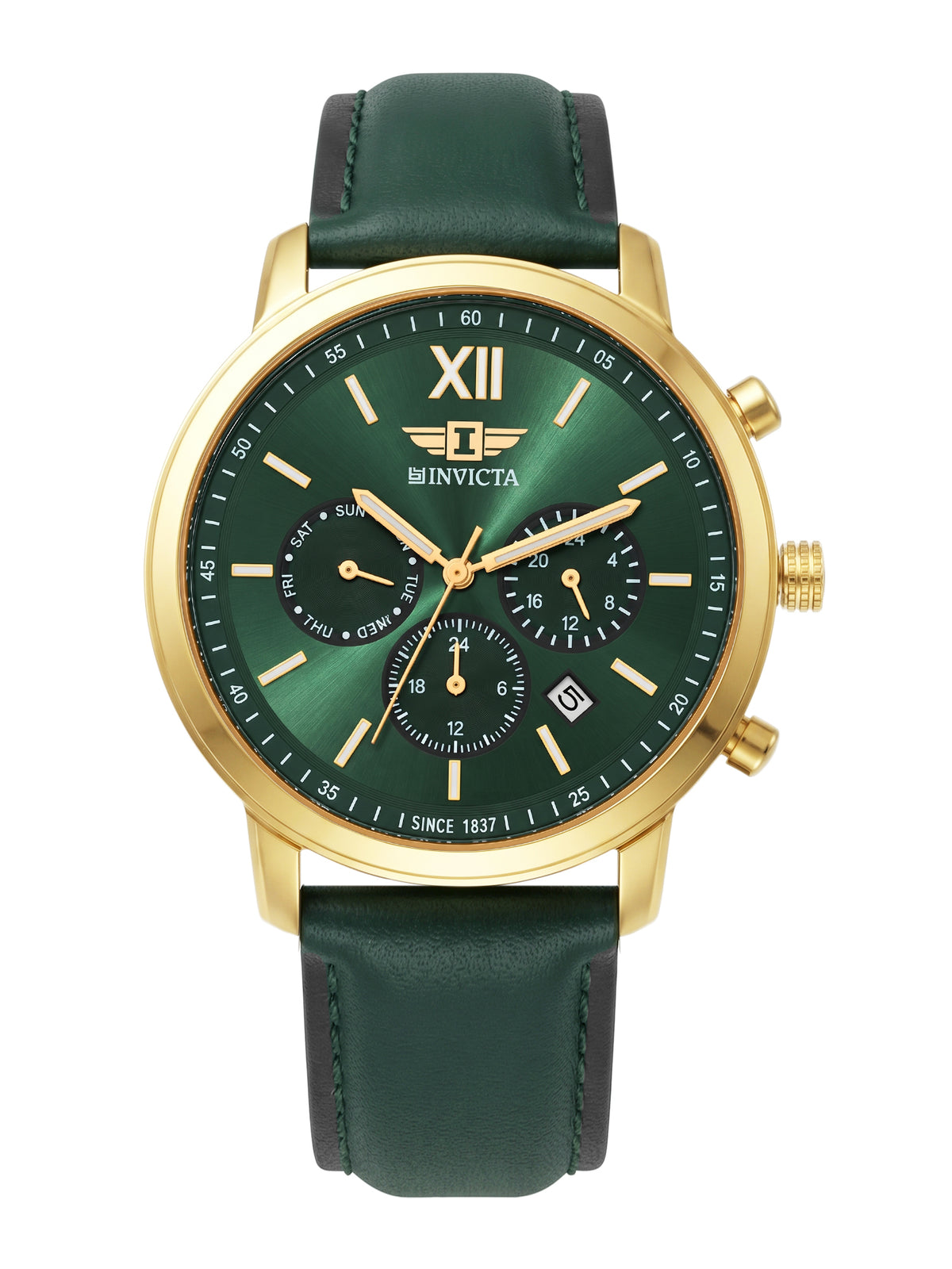 I-By Invicta Quartz Green Dial Analog Watch For Gents - IBI26009