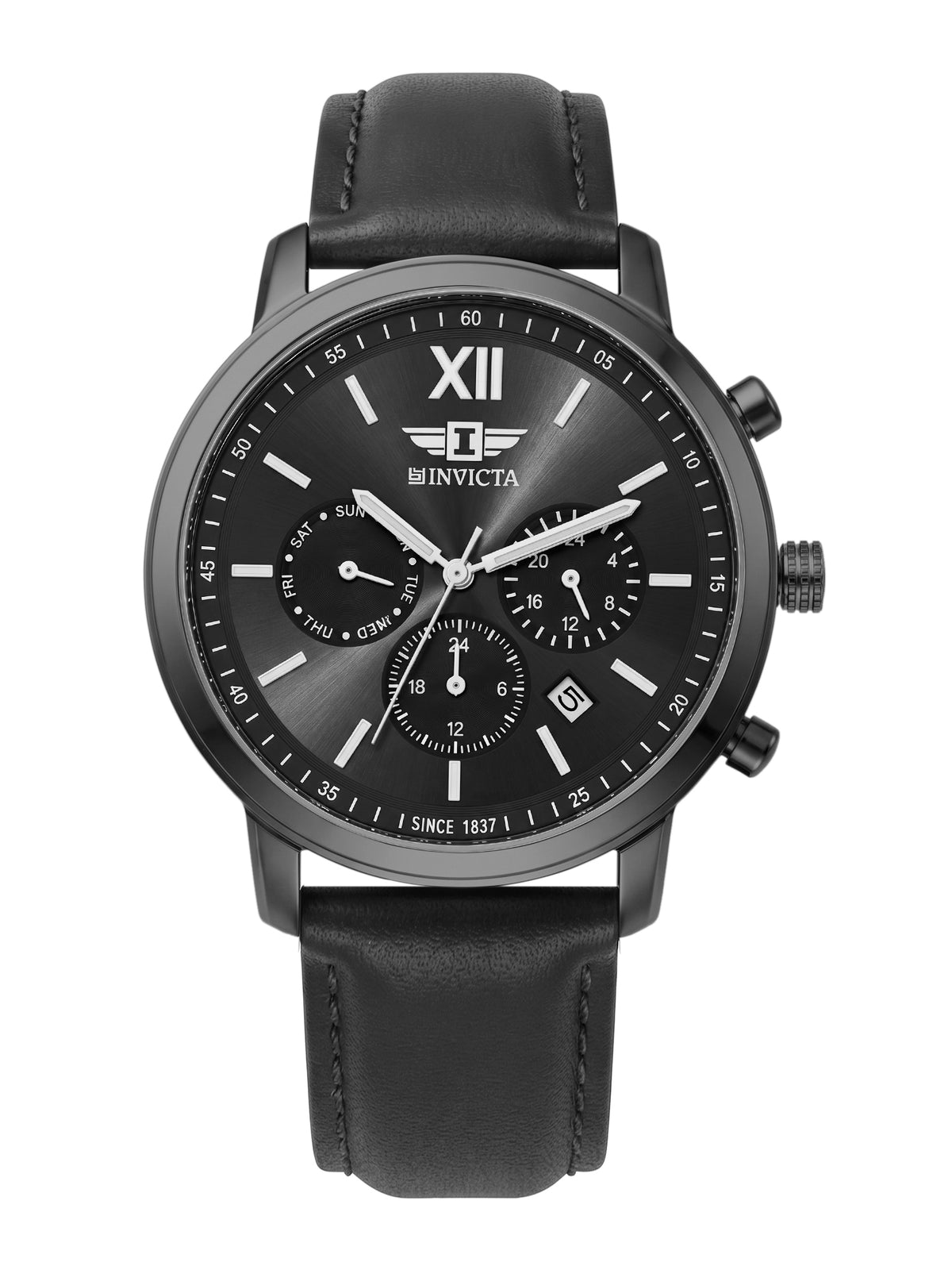 I-By Invicta Quartz Black Dial Analog Watch For Gents - IBI26010