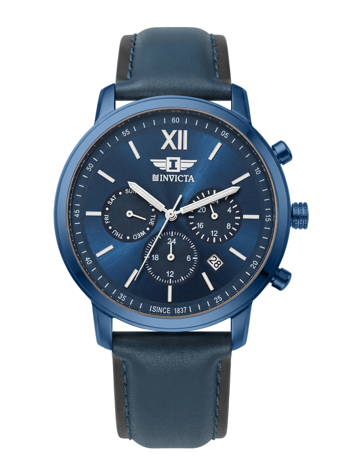 I-By Invicta Quartz Blue Dial Analog Watch For Gents - IBI26011