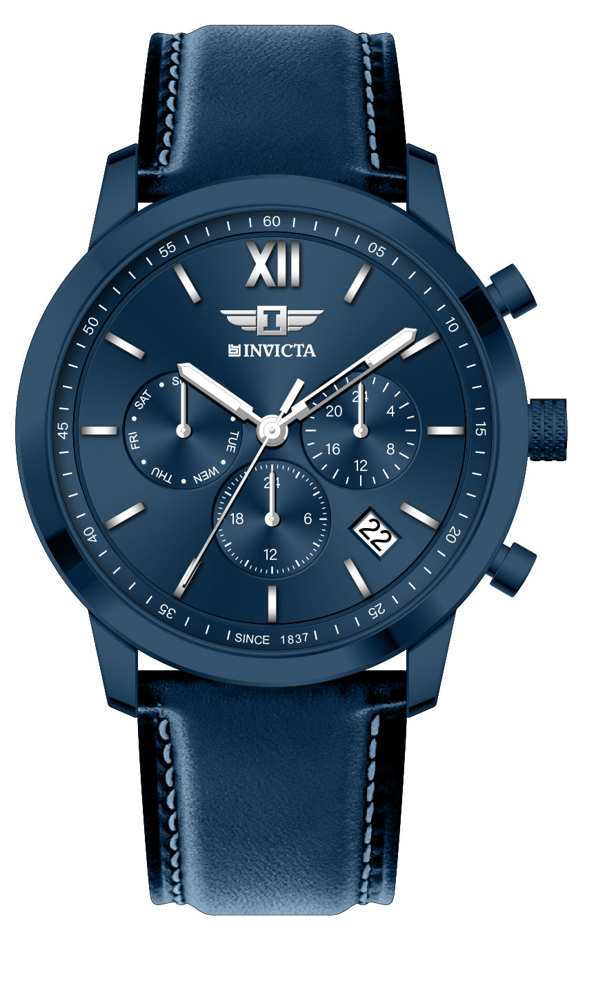 I-By Invicta Quartz Blue Dial Analog Watch For Gents - IBI26011