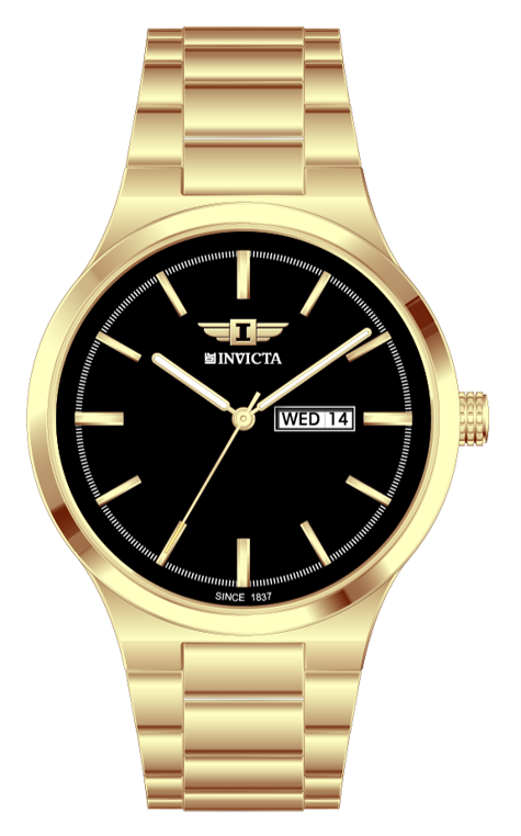 I-By Invicta Quartz Black Dial Analog Watch For Gents - IBI26020