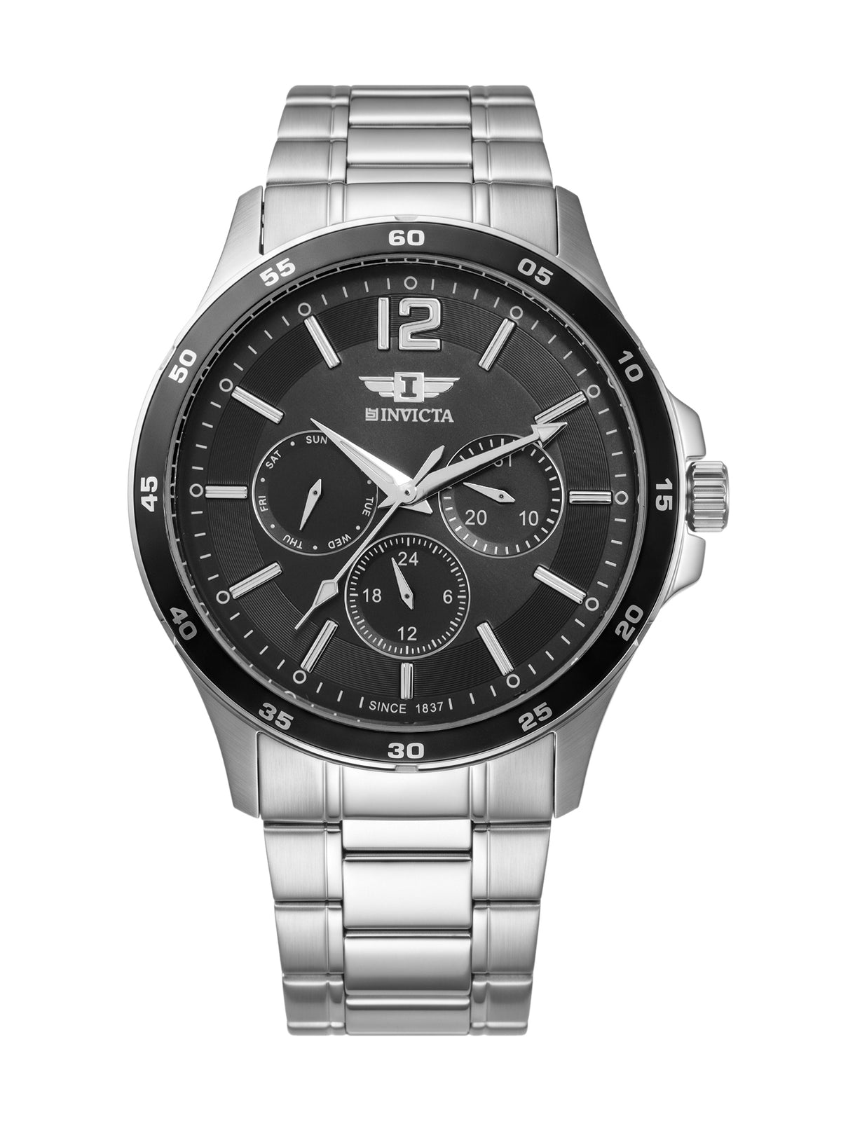 I-By Invicta Quartz Black Dial Analog Watch For Gents - IBI26024