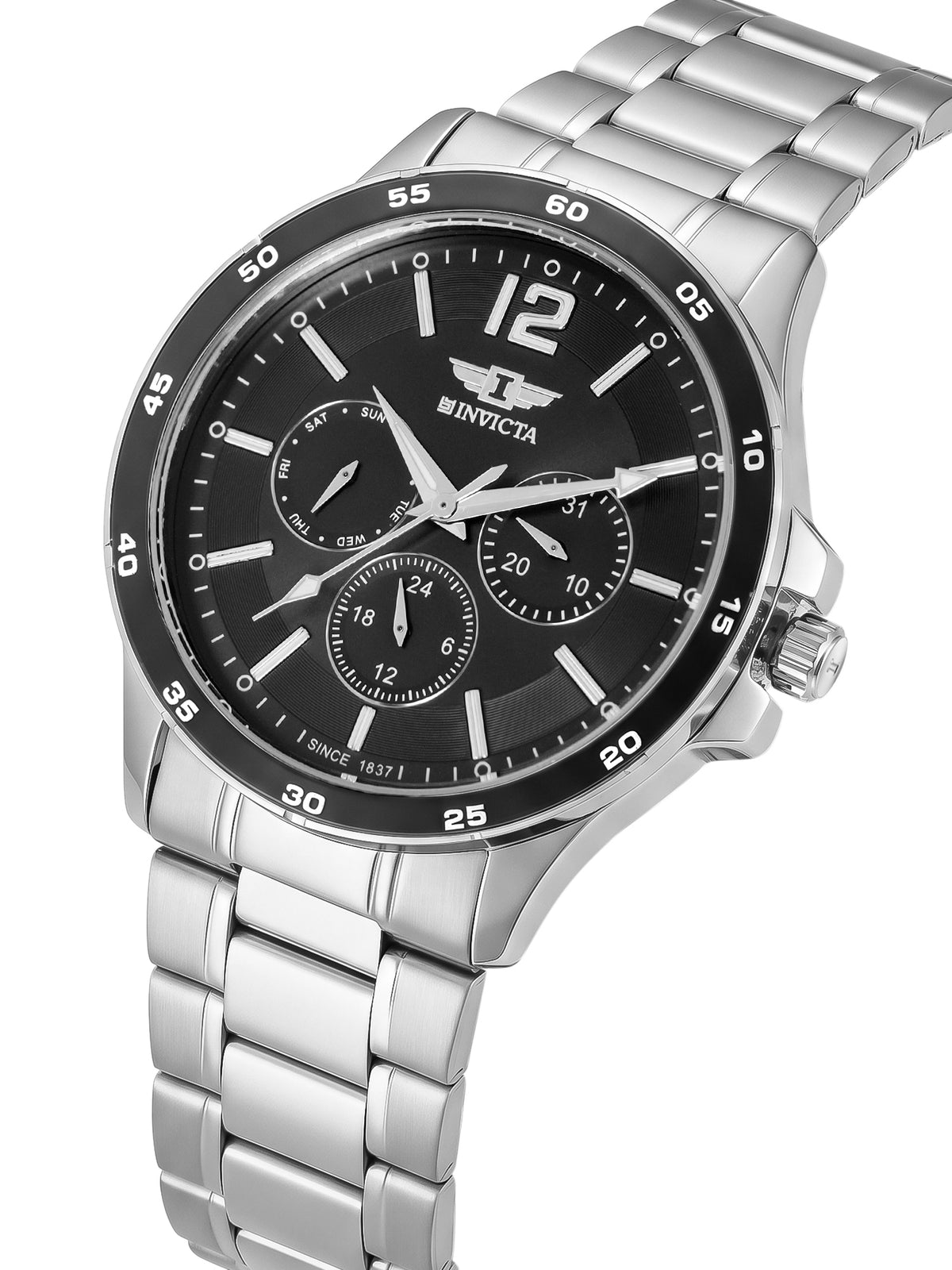 I-By Invicta Quartz Black Dial Analog Watch For Gents - IBI26024