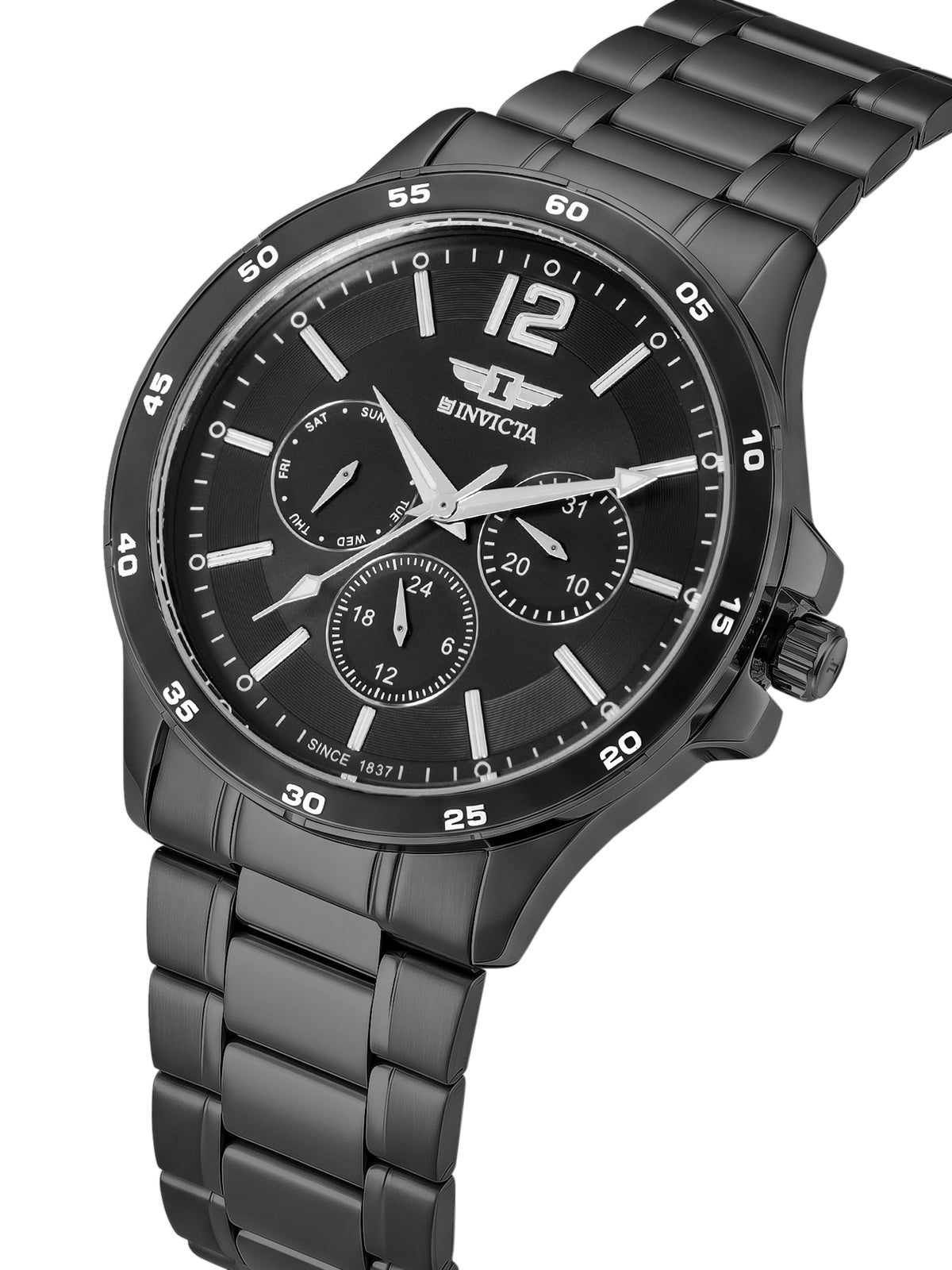 I-By Invicta Quartz Black Dial Analog Watch For Gents - IBI26028