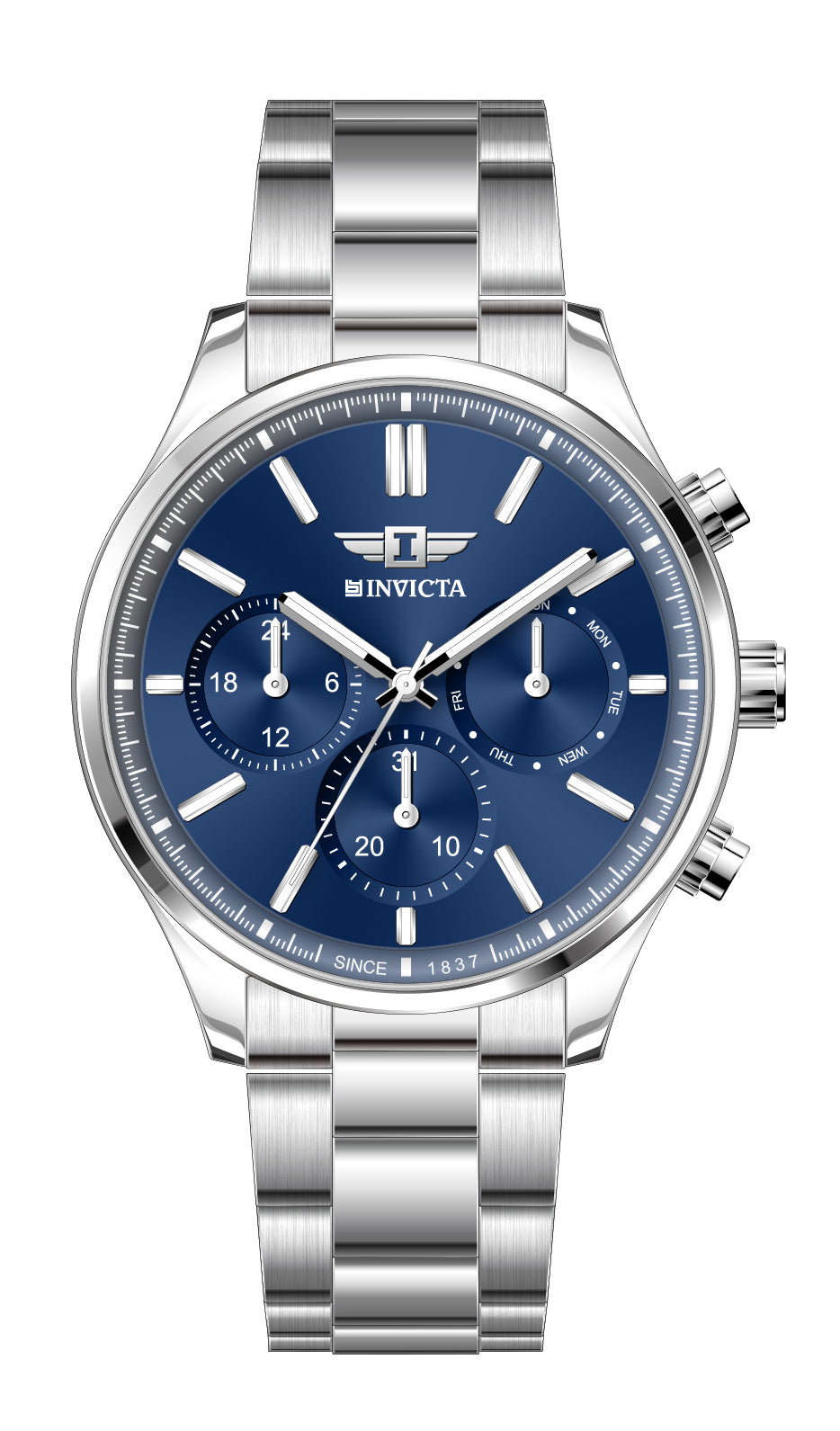 I-By Invicta Quartz Blue Dial Analog Watch For Gents - IBI26036
