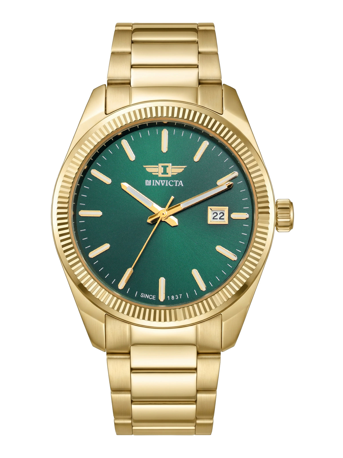 I-By Invicta Quartz Green Dial Analog Watch For Gents - IBI26043