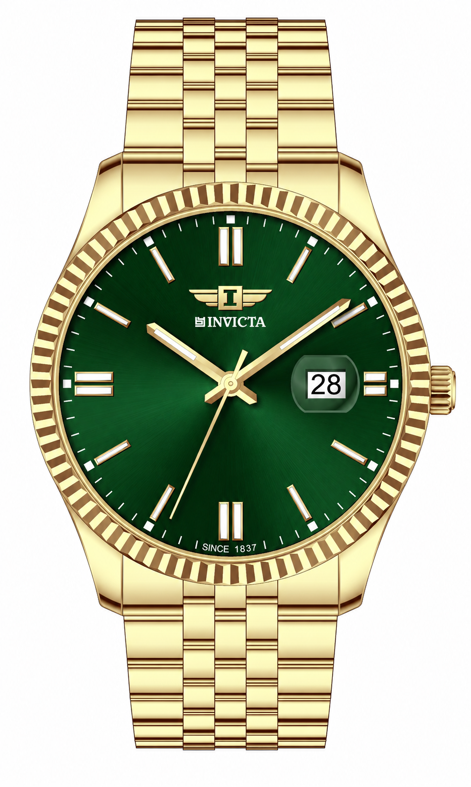 I-By Invicta Quartz Green Dial Analog Watch For Gents - IBI26048
