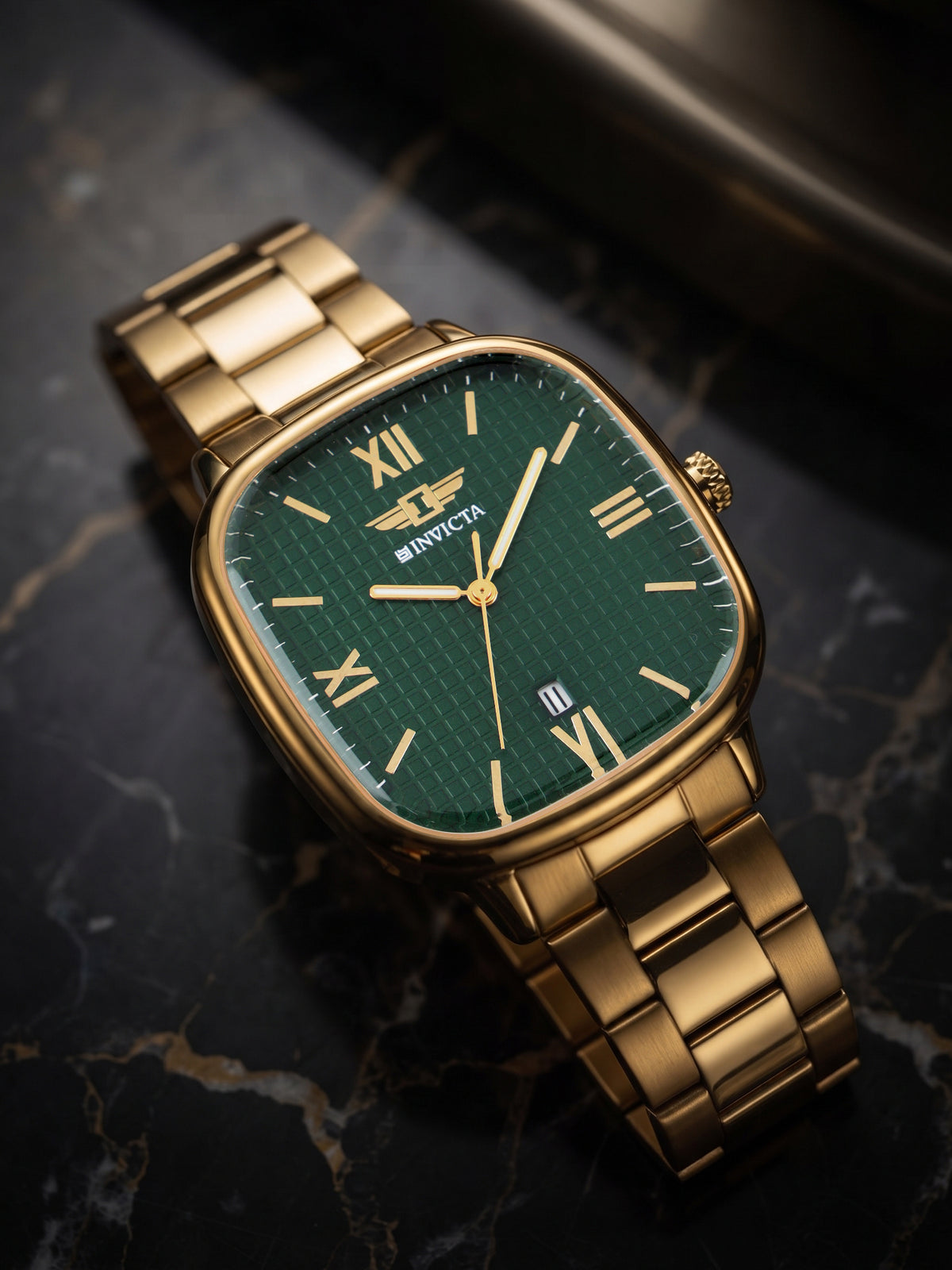 I-By Invicta Quartz Green Dial Analog Watch For Gents - IBI26058