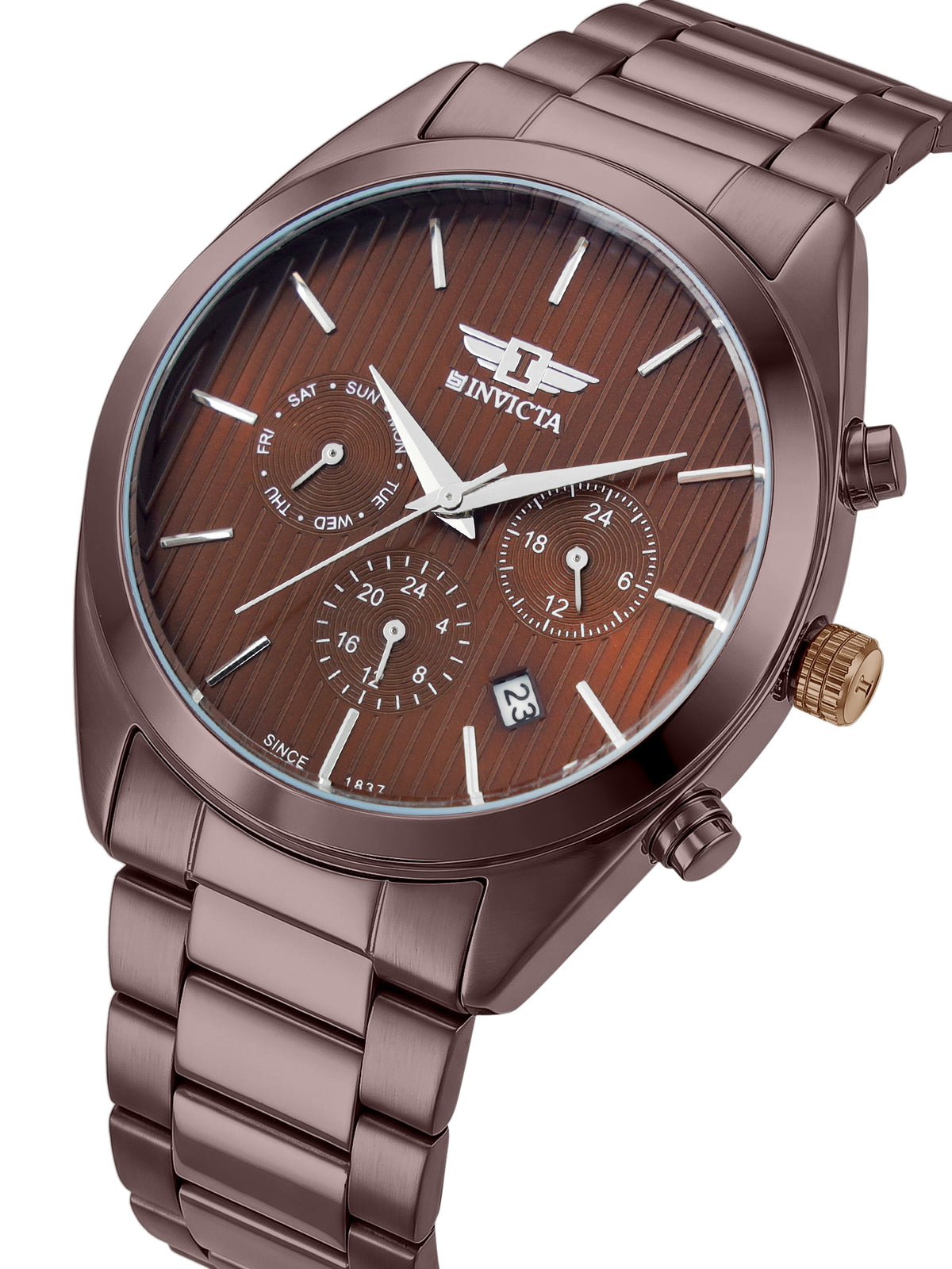 I-By Invicta Quartz Brown Dial Analog Watch For Gents - IBI26066