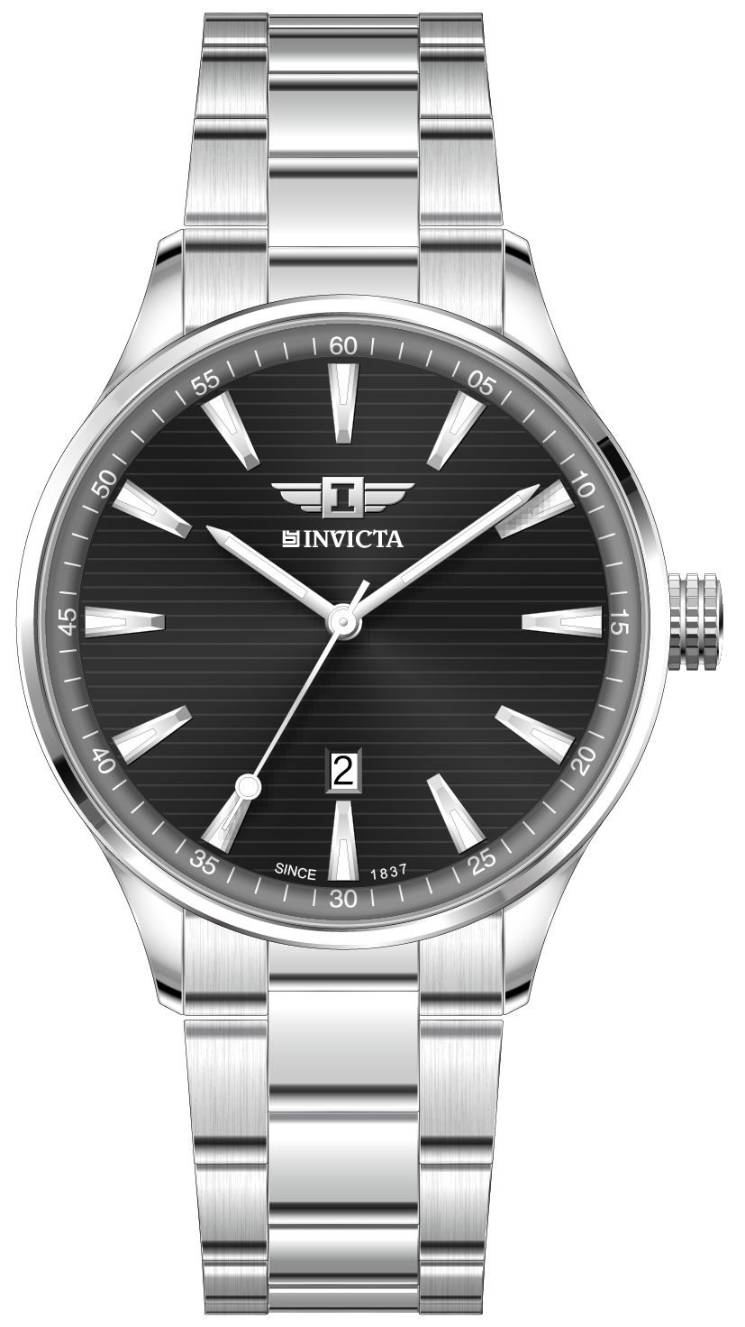 I-By Invicta Quartz Black Dial Analog Watch For Gents - IBI26070