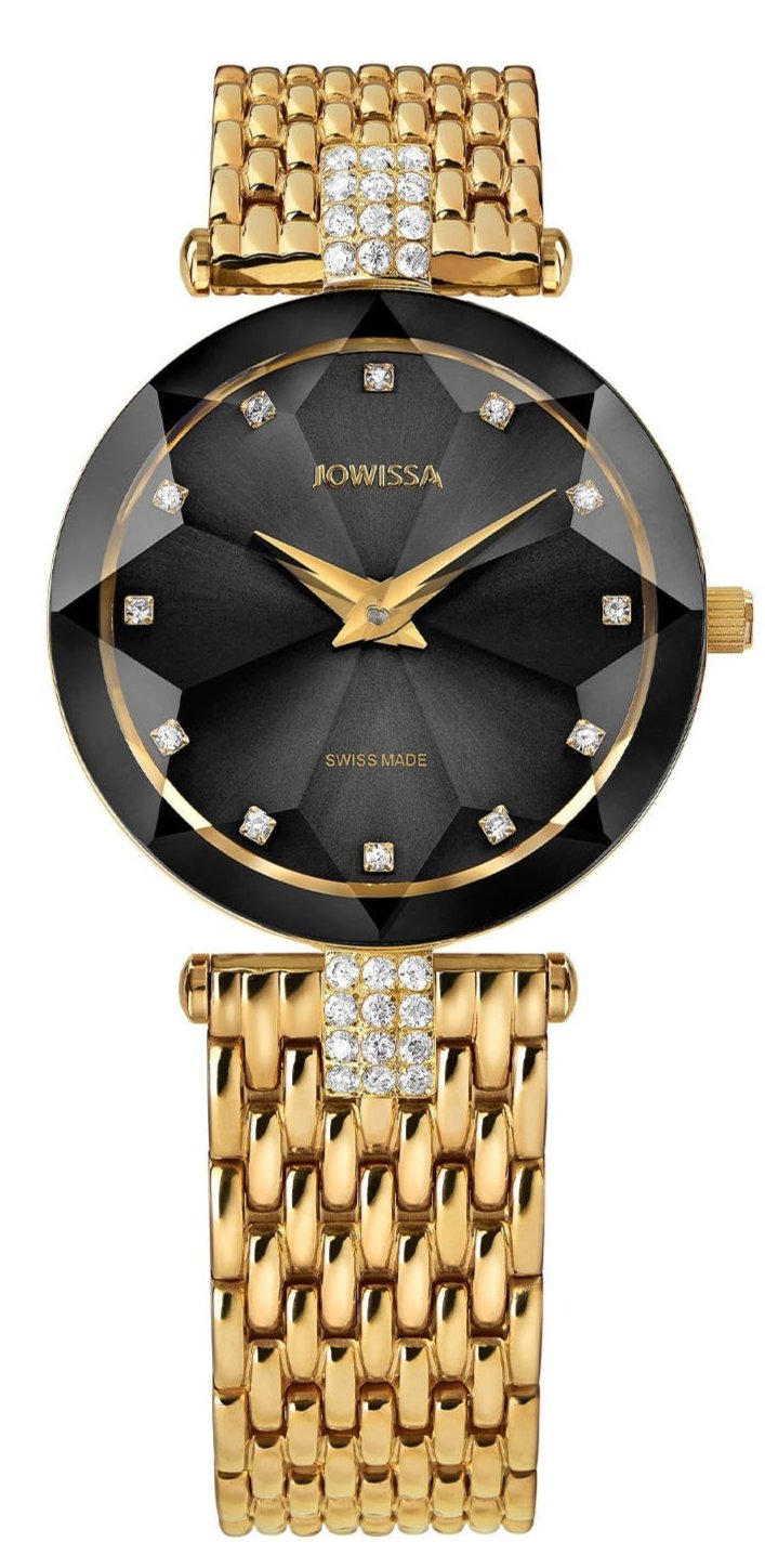 Jowissa Swiss Made Black Dial Analog Watch For - Ladies J5.630.M