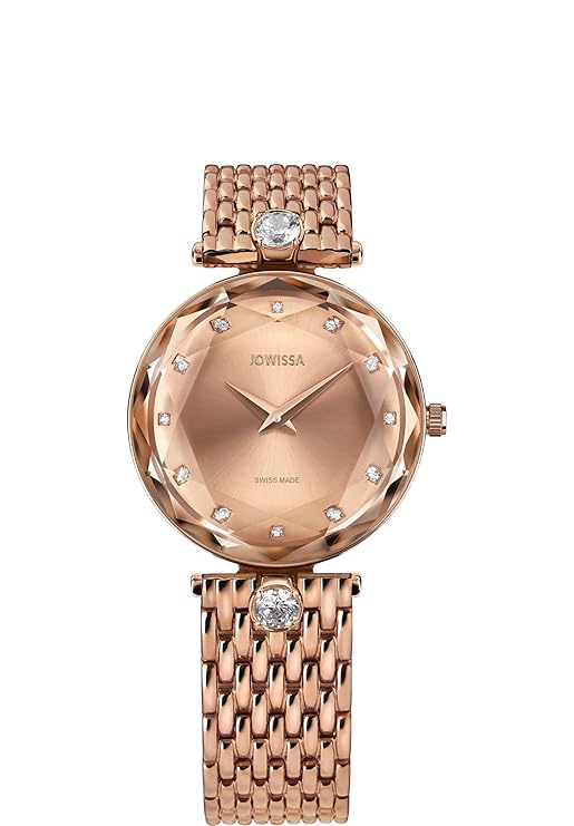 Jowissa Swiss Made Rose Gold Dial Analog Watch for - Woman J5.845.M