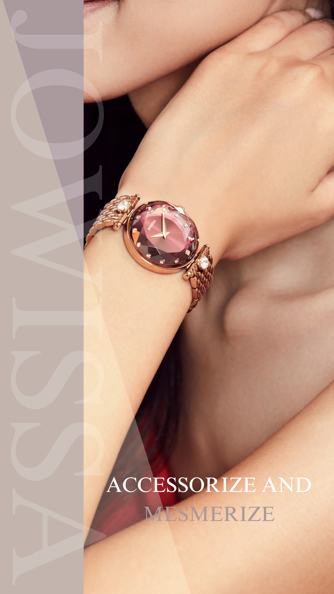 Jowissa Swiss Made Rose Gold Dial Analog Watch for - Woman J5.845.M