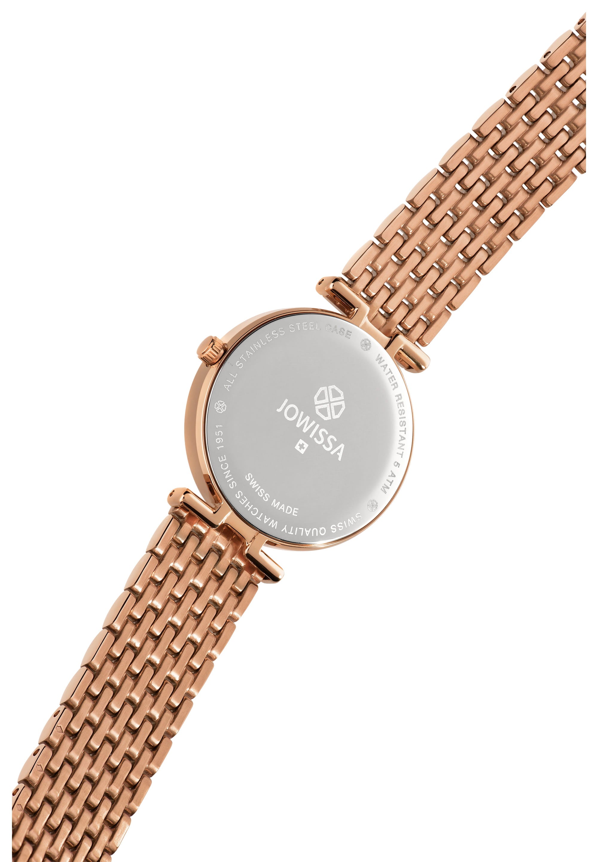Jowissa Swiss Made Rose Gold Dial Analog Watch for - Woman J5.845.M