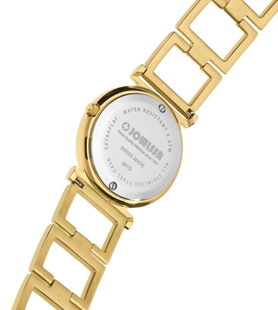 Jowissa Swiss Made Gold Dial Analog Watch For - Ladies J5.847.M