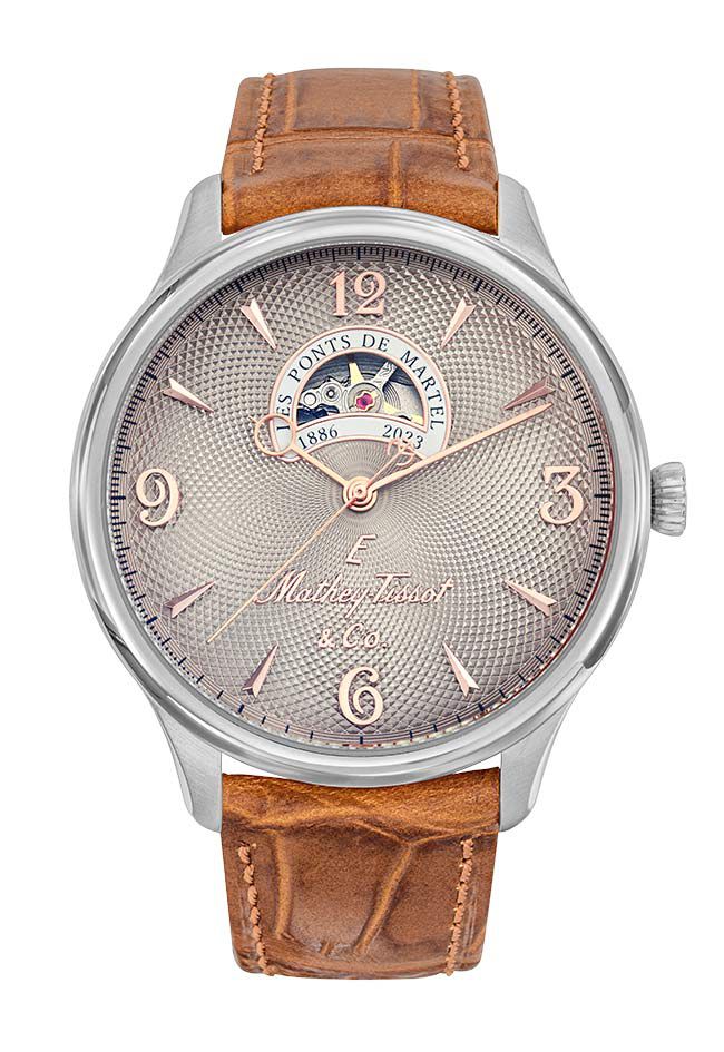 Mathey-Tissot Swiss Made Edmond Havana Automatic Silver Dial Analog Watch For - Gents MC1886CIA