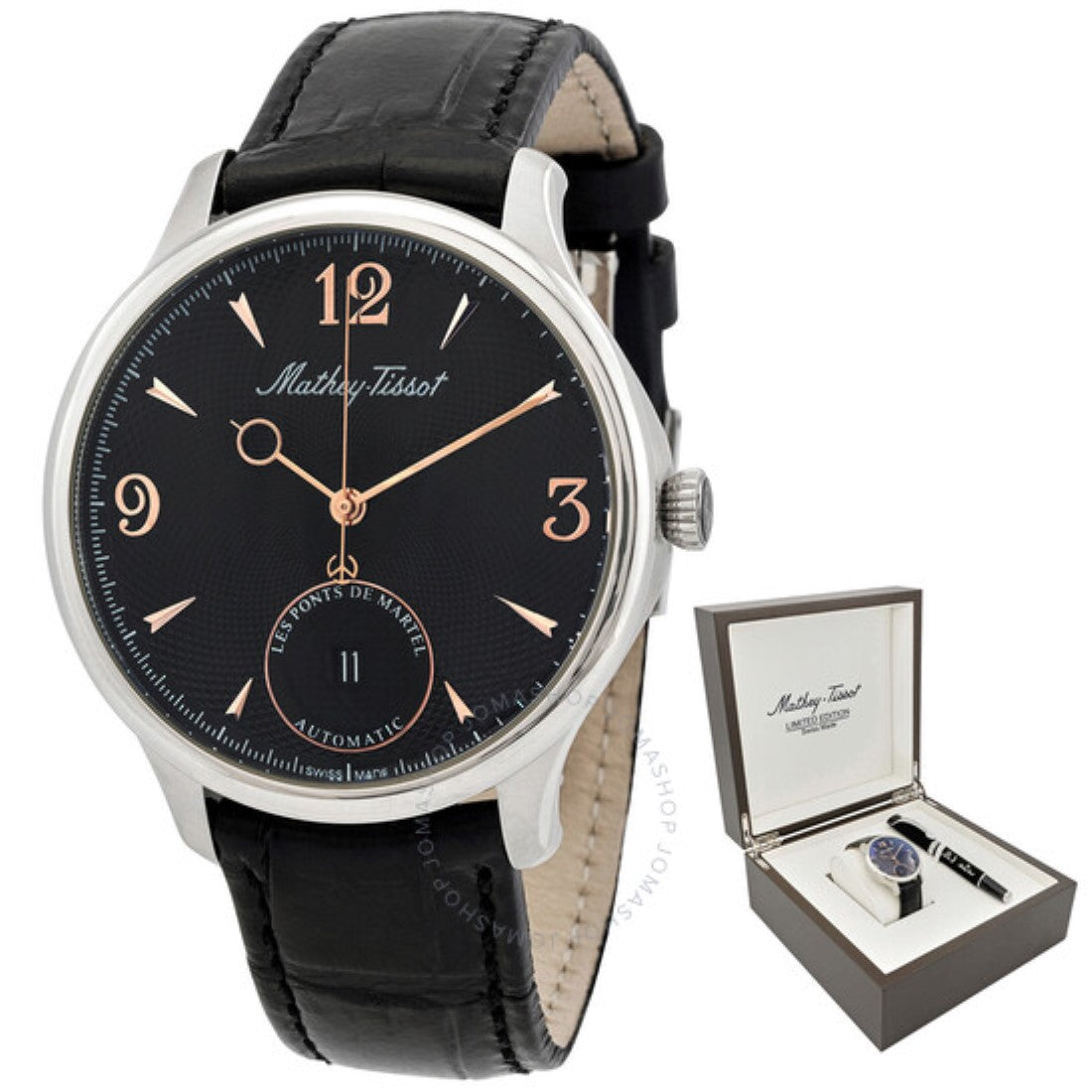 Mathey-Tissot Analog Black Dial Men&