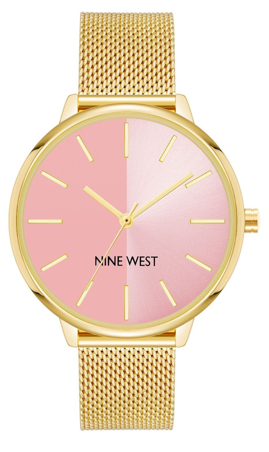 Nine West Pink Dial Analog Watch For - Ladies NW-1980PKGB
