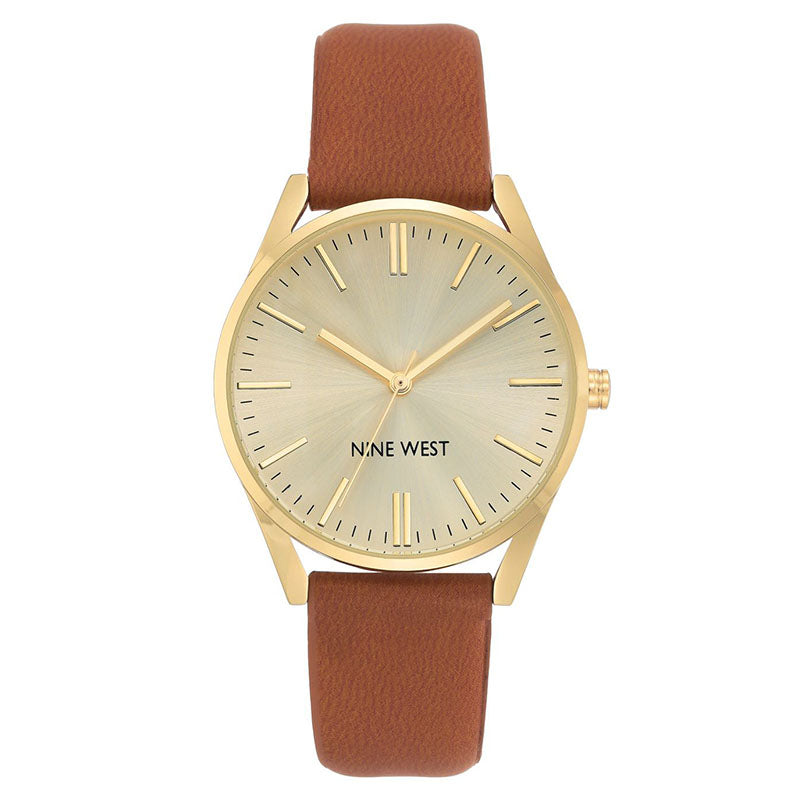Nine West Gold Dial Analog Watch For - Ladies NW-1994CHHY