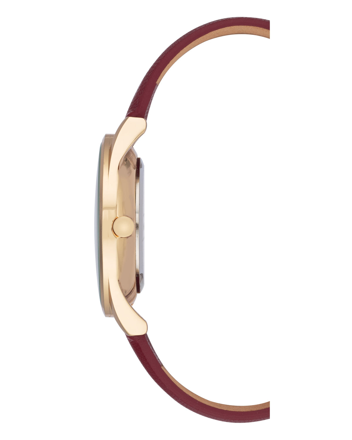 Nine West Burgundy Dial Analog Watch For - Ladies NW-1994GPBY