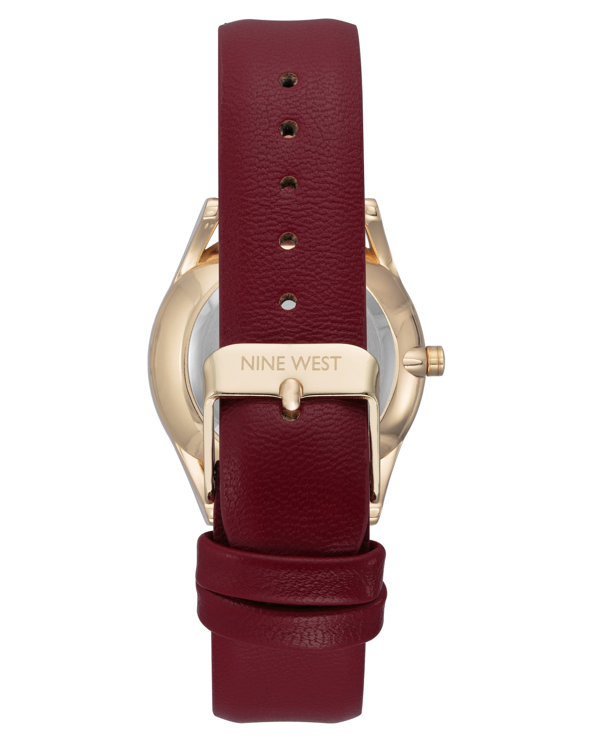 Nine West Burgundy Dial Analog Watch For - Ladies NW-1994GPBY