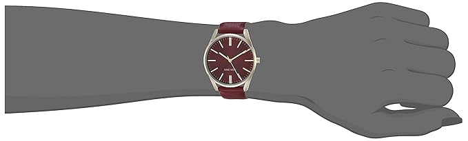 Nine West Burgundy Dial Analog Watch For - Ladies NW-1994GPBY