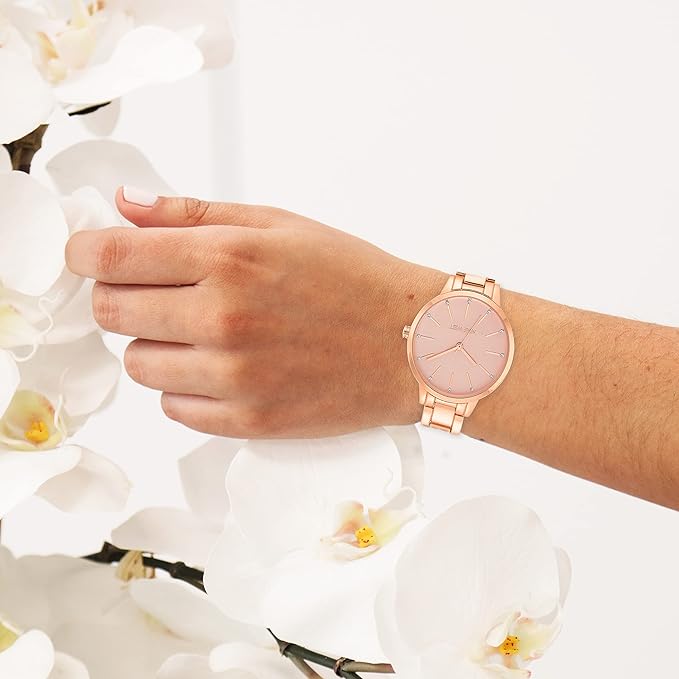 Nine West Pink Dial Analog Watch For - Ladies NW-2098PKRG
