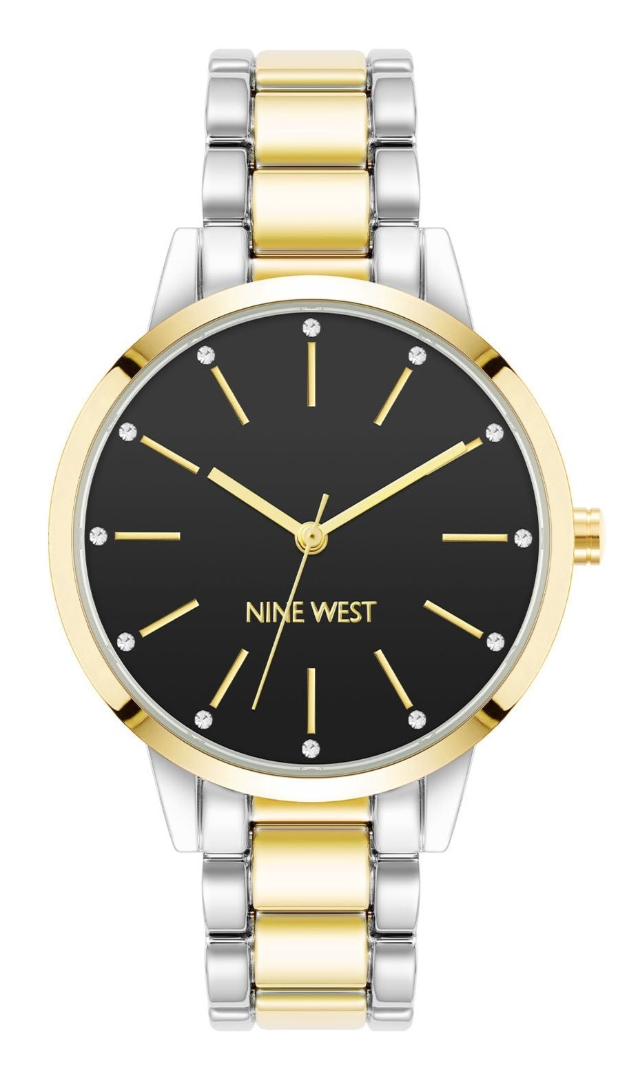 Nine West Black Dial Analog Watch For - Ladies NW-2099BKTT