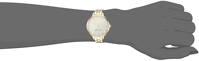 Nine West Gold Dial Analog Watch For - Ladies NW-2226CHGP