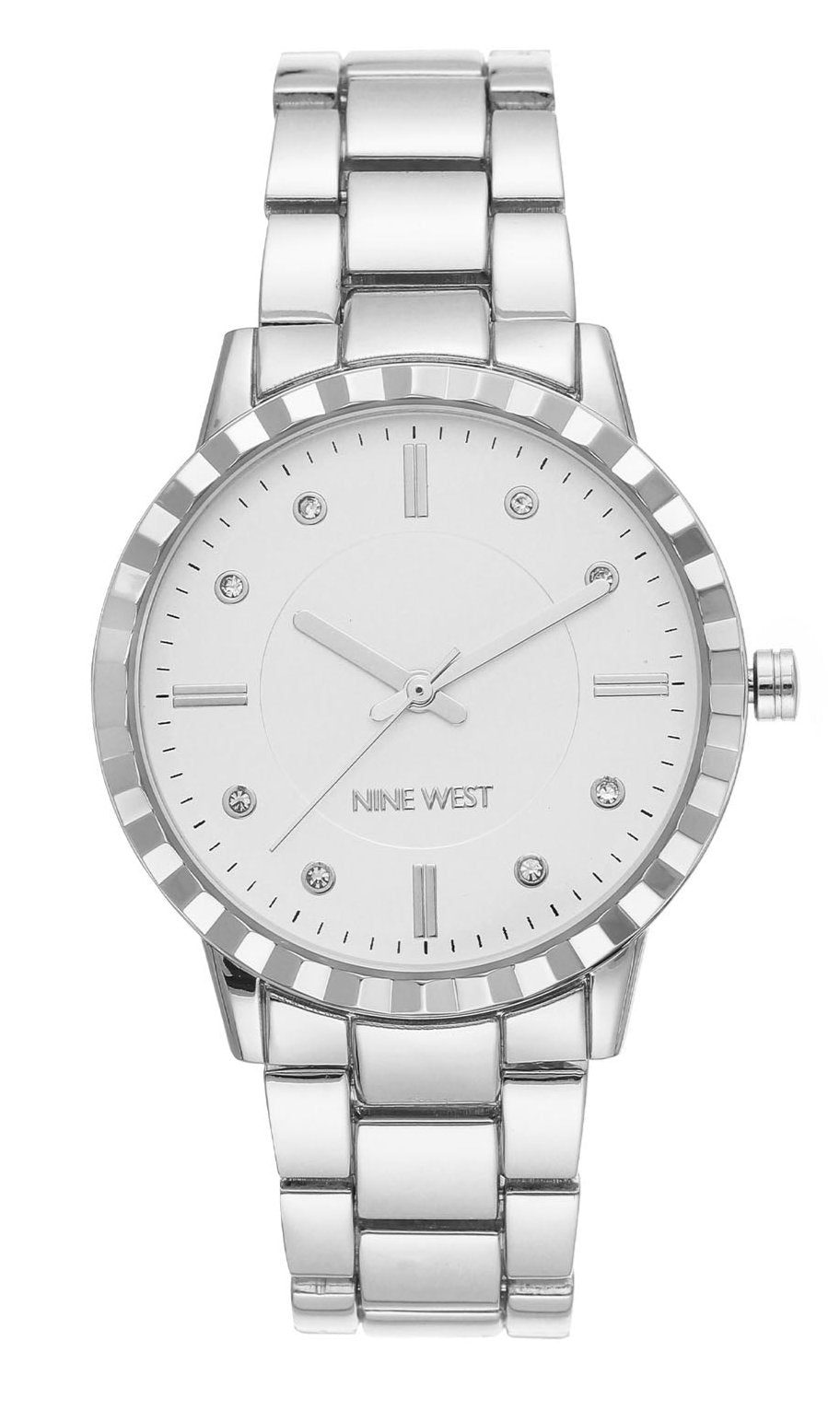 Nine West Silver Dial Analog Watch For - Ladies NW-2283SVSV