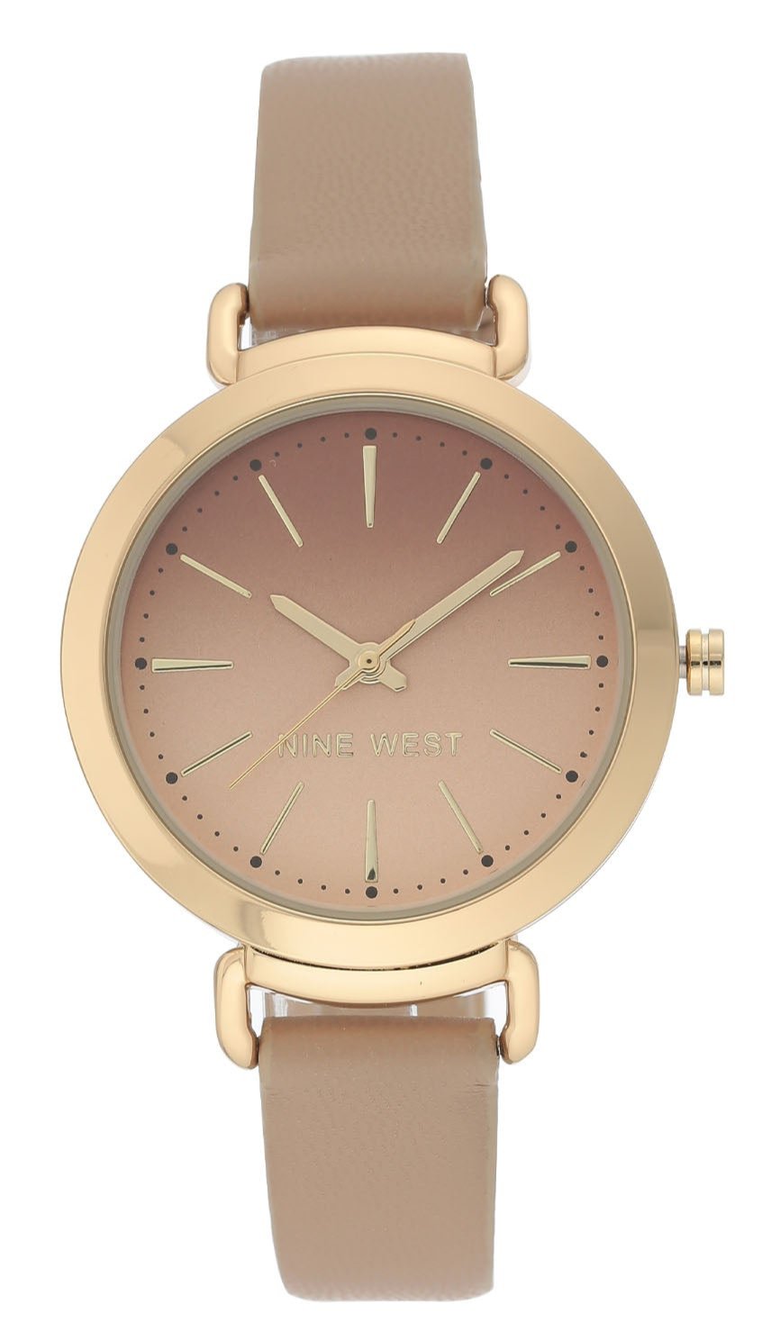 Nine West Tan Dial Analog Watch For - Ladies NW-2288GPTN