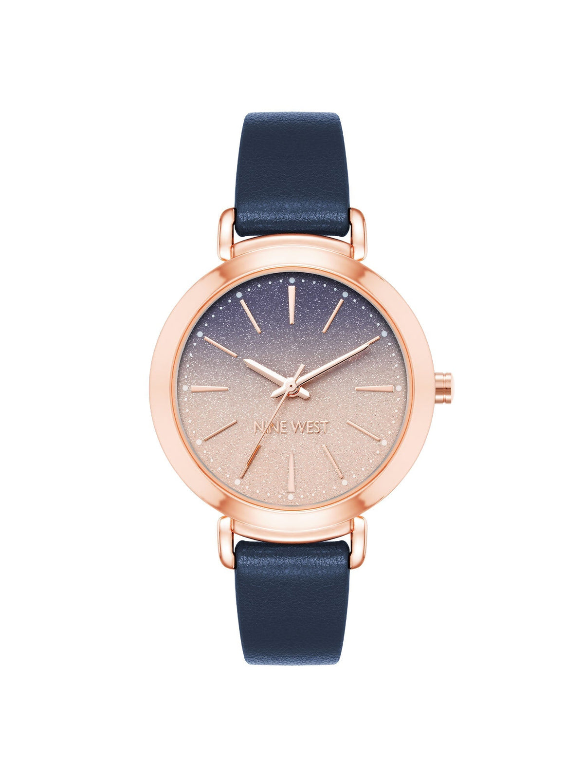 Nine West Women's Blue Band Leather Strap Watch - NW/2288