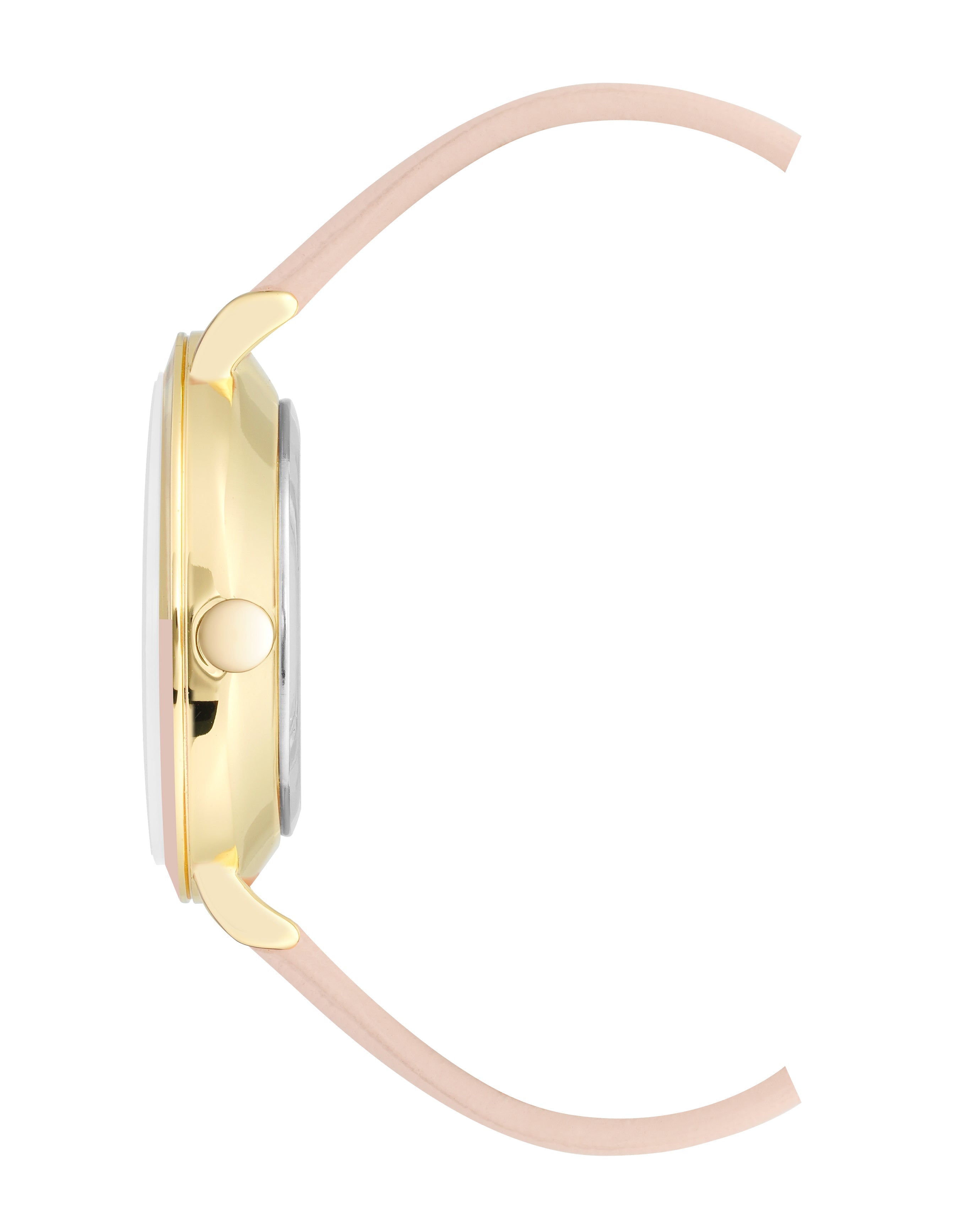 Nine West Pink Dial Analog Watch For - Ladies NW-2346GPLP