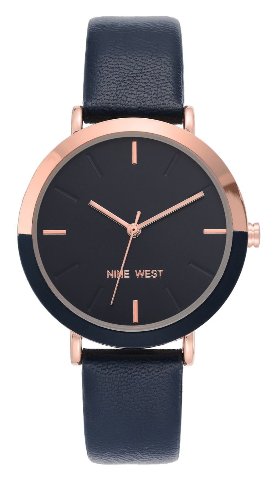 Nine West Navy Dial Analog Watch For - Ladies NW-2346RGNV