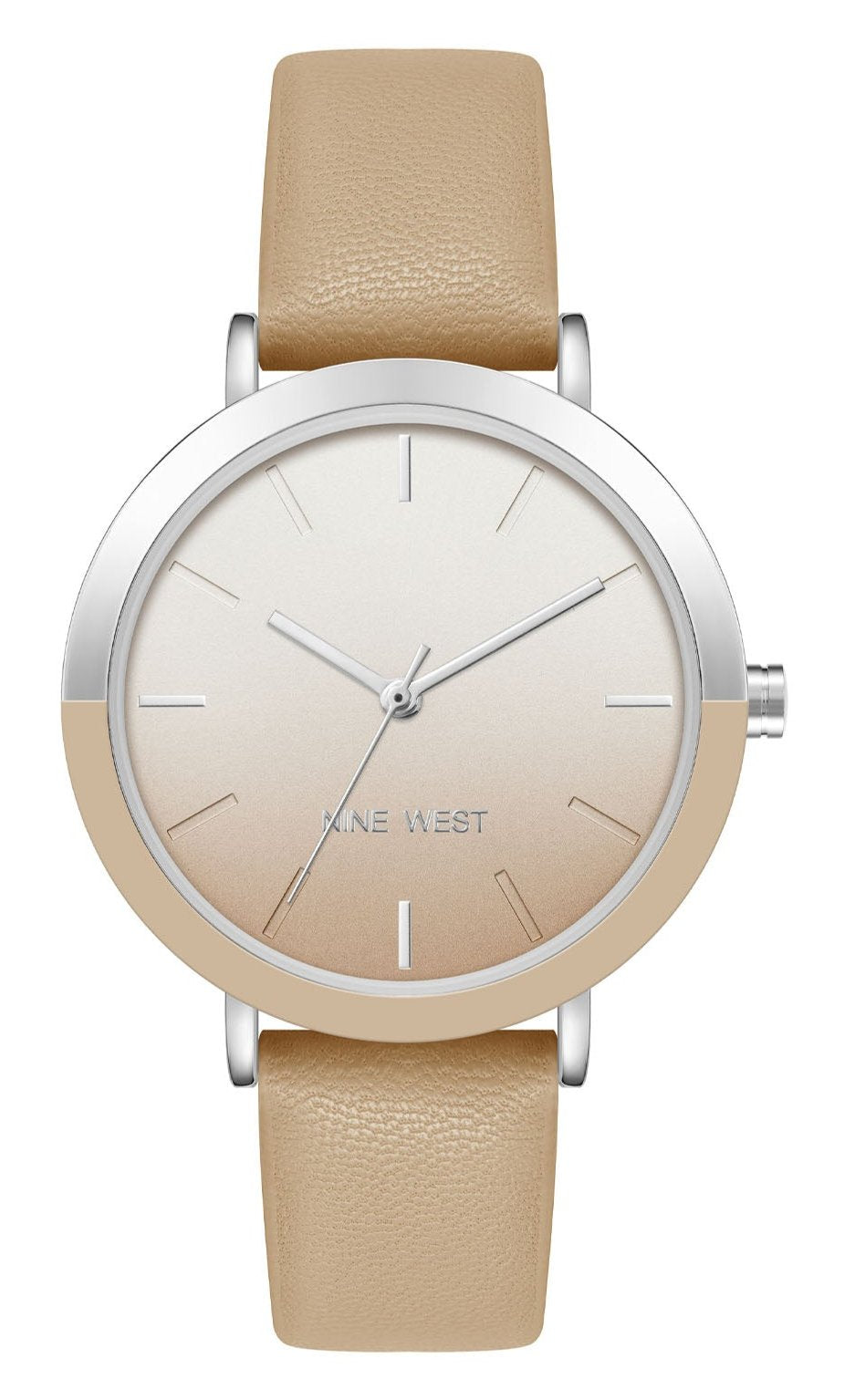 Nine West Tan Dial Analog Watch For - Ladies NW-2347SVTN