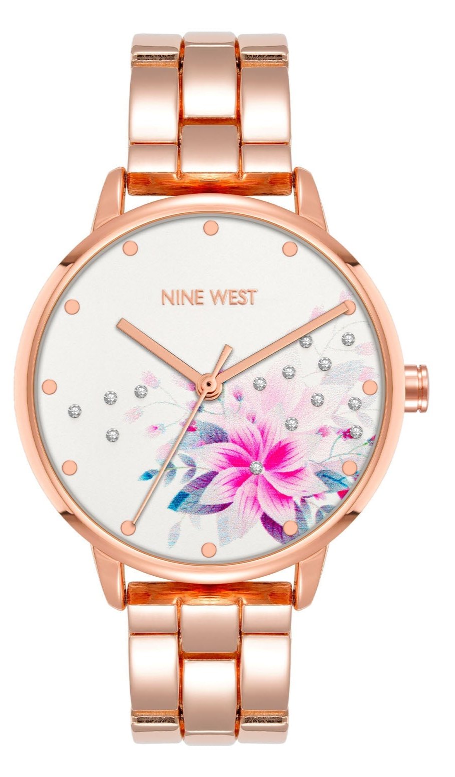 Nine West Silver Dial Analog Watch For - Ladies NW-2460FLRG