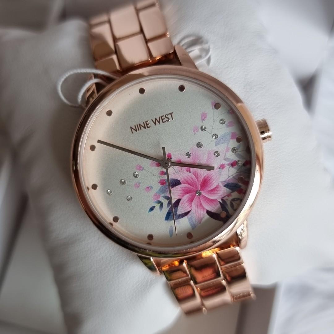 Nine West Silver Dial Analog Watch For - Ladies NW-2460FLRG